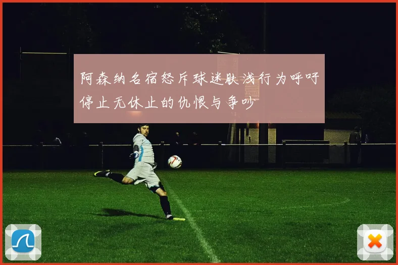 阿森纳名宿怒斥球迷肤浅行为呼吁停止无休止的仇恨与争吵