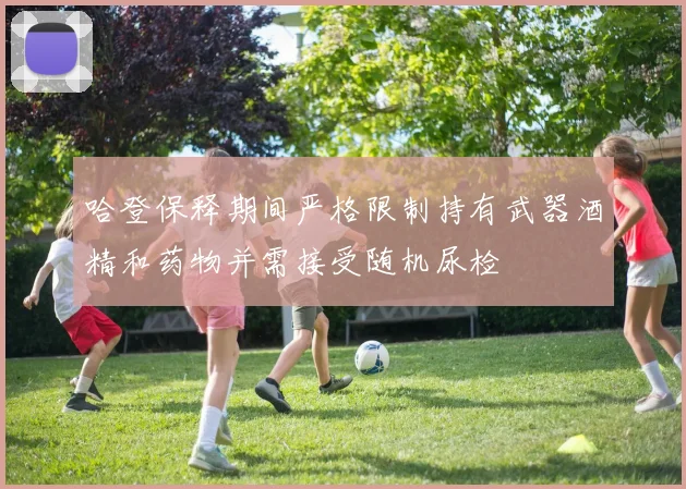 哈登保释期间严格限制持有武器酒精和药物并需接受随机尿检